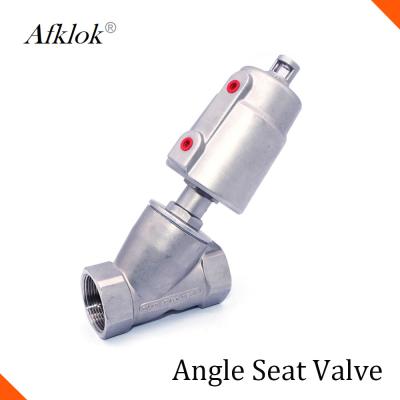 China Sanitary Pneumatic Throttle Control Valve , Thread Ends Pneumatic Air Control Valve for sale