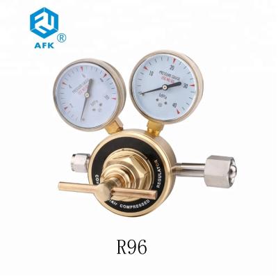 China Brass Psiton Type Flow Regulator Valve , Two Gauge Air Pressure Valve for sale