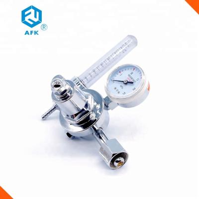 China Brass Plated Hydraulic Pressure Regulator Low Pressure Single Stage With Gauge for sale