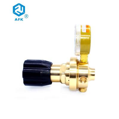 China 25bar Low Pressure Brass Hydrogen Gas Reducer with One Gauge for sale