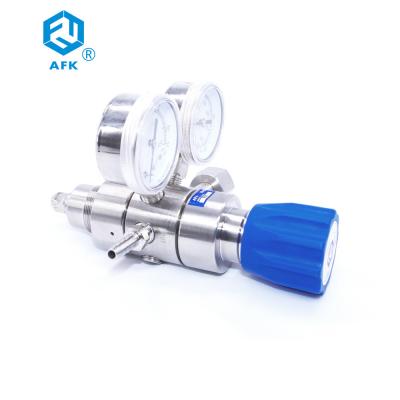 China 0~250Psig Stainless Steel Pressure Regulator , Acetylene Gas Regulator For Gas Laser for sale