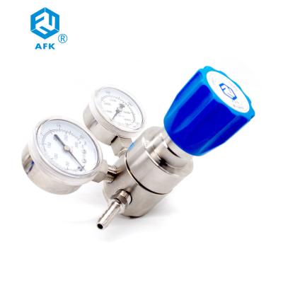 China High Pressure Stainless Steel Nitrogen Regulator 200 Bar G5/8 With Dual Gauges for sale