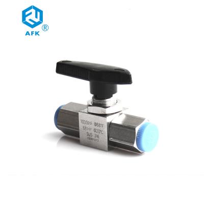 China MNPT FNPT Natural Gas Ball Valve , Tube OD Ferrule Connected Stainless Gate Valve for sale