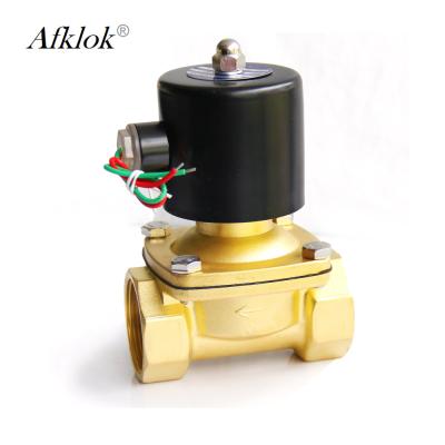 China Low Pressure 2w 200-20 24vac 3/4 inch 24vdc Brass Solenoid Valve Water for sale