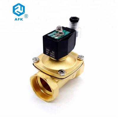 China Normally Closed Brass Gas Electric 12v 110v 24v  1-1/4