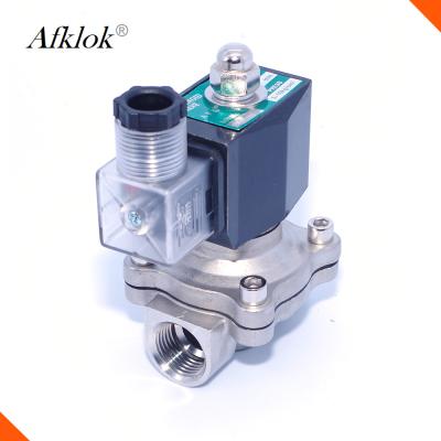 China Stainless Steel Pilot Lpg Gas Solenoid Valve Low Working Temperature 0~1Mpa -5~60℃ for sale