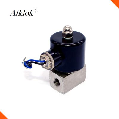 China Ss304 Lpg Gas Solenoid Valve High Temperature Durable 24V DC Gas 1/4 Inch for sale