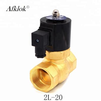 China Pilot Type Steam Air Valve , 3/4 Inch Shut Off Valve DC 24V Less Than 180℃ for sale