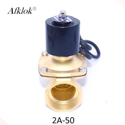 China IP68 Class Normally Closed 2 inch Waterproof Solenoid Valve 12V 24V DC for sale