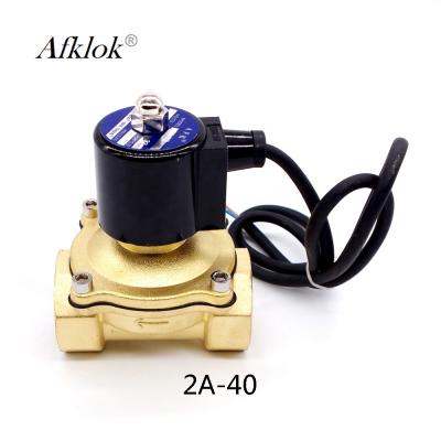 China Brass 1.5 inch 220V AC Waterproof Solenoid Valves Normally Closed for sale