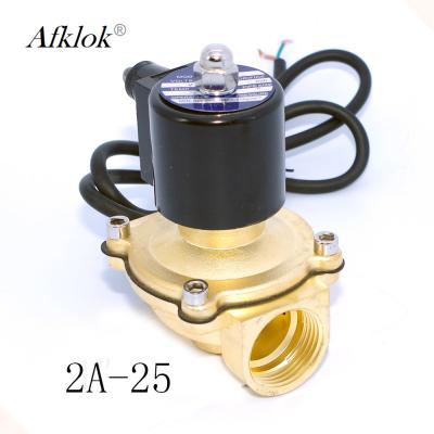 China Brass Electric Water Pressure Valve , 220V AC Water Fountain Valve Low Pressure for sale