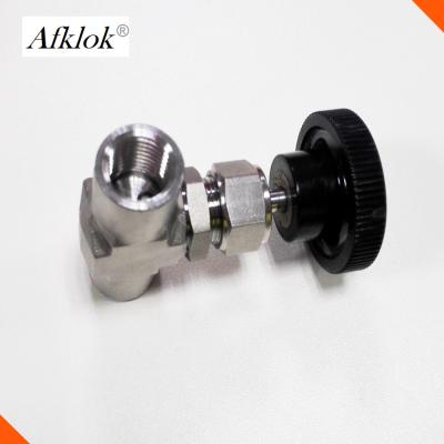 China High Temp Durable Stainless Steel Ball Valve With Flow Meter 3/8 NPT Structure for sale