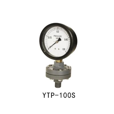 China All Plastic Gas Pressure Test Gauge With Gauge Flange Connection 3 Inch Diaphragm for sale