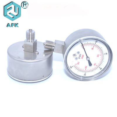 China Stainless Steel 316 Gas Pressure Test Gauge For Oxygen And Acetylene High Accuracy for sale