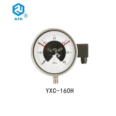 China Electric Contact Oil High Pressure Nitrogen Gauge , Gas Pressure Gauge Tester for sale