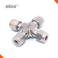 Chine Tuyau 316 de croix d'acier inoxydable 1/4 connecteur des syndicats de garnitures de tuyau à vendre