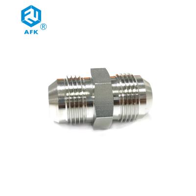 China 37 Degree Flared Stainless Steel Tube Fittings Head Code Hexagon Forged for sale