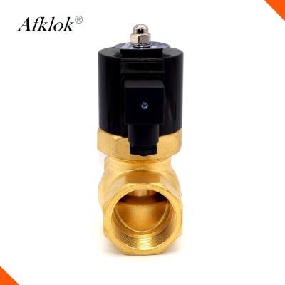 China Electric Steam Control Valve 2 Way , Brass Solenoid Valve For Steam Cleaner for sale