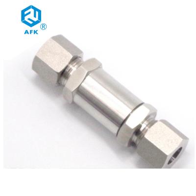 China 6mm 8mm 10mm Ferrule OD One-Way Valve Stainless Steel Air Check Valve for sale