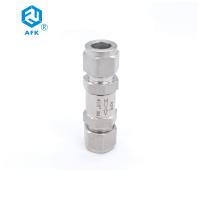 China Acero inoxidable de alta presión una válvula de control del combustible de la manera 6m m OD en venta