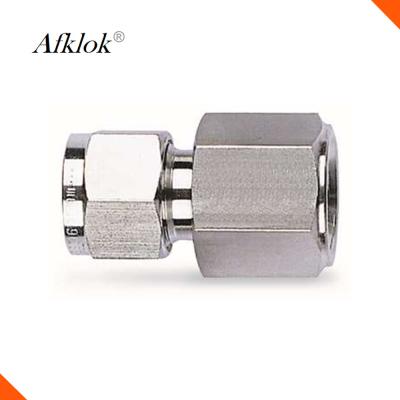 China Stainless Steel 316 equal tube 3mm 4mm 6mm 8mm 10mm OD Double ferrule union compression fittings for sale