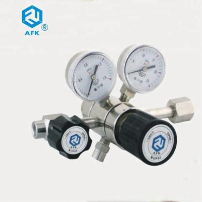 China CGA 330 Dual Stage CO2 Gas Pressure Regulator High Pressure With  Filter Inside for sale