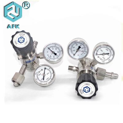 China 316L Digital Hydraulic Pressure Gauge , AFK Gas CO2 Pressure Regulator Long Lifespan for sale