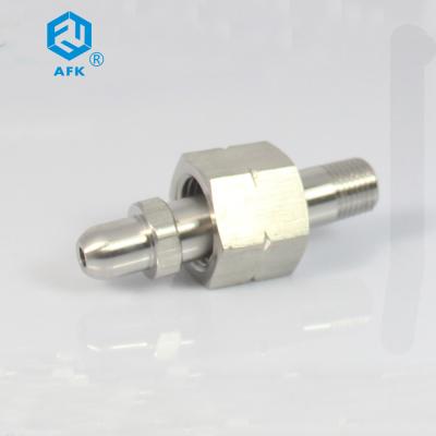 China DIN477 BS341 CGA Gas Cylinder Adapter Stainless Steel Forged for sale