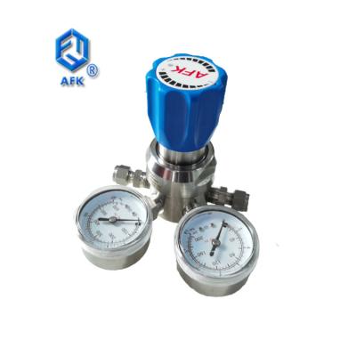 China 316L 600Psi Stainless Steel Pressure Regulator 1/4 Inch CE PTFE Valve for sale