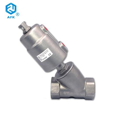 China 1.5 inch Stainless Steel Pneumatic Angle Valve Actuator Control Valve for sale