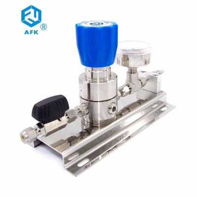 China 2200psi AFK SS316L High Pressure Gas Regulator FCTFE Valve for sale