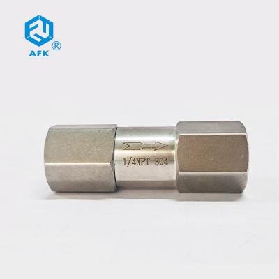 China Ferrule OD 3000psi Air Compressor Check Valve AFK SUS304 1/4 Inch 4mm 6mm for sale