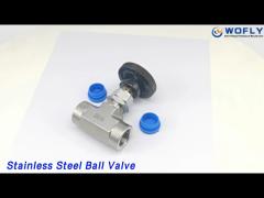 Female Thread Stainless Steel Ball Valve High Pressure 2 Way 3000psi