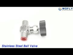 Two Way Stainless Steel Ball Valve 3000PSI High Pressure Forged SS316L