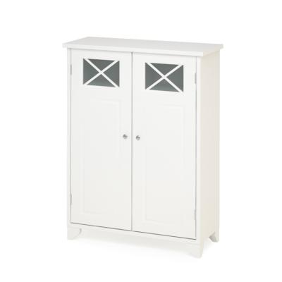 China Modern Custom Antique Floor Standing Bathroom Furniture 2 Doors Storage Cabinet for sale