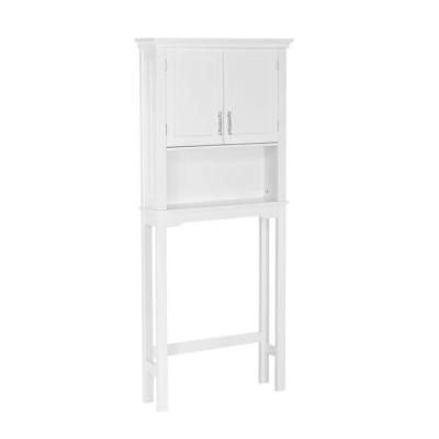 China KD Easy Assembling White Bathroom Over Toilet Space Saver Storage Cabinet for sale