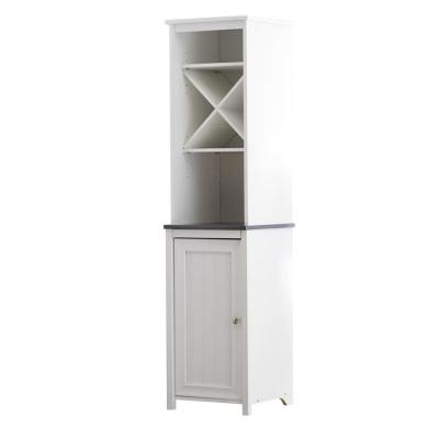 China KD Easy Assembling Tall Cheap Price Bathroom Cabinet With Shelf And Cabinet for sale