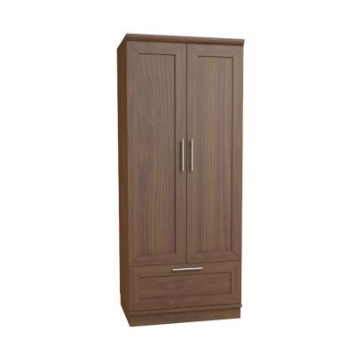 China Multiple PANEL Elegant Bedroom Furniture Solid Wood Wardrobe For Clothes Storage for sale