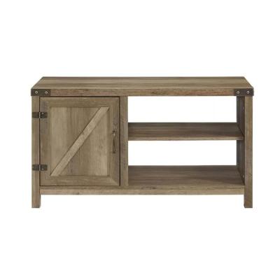 China KD Compiling Simple Small Size Rustic TV Stand Wood TV Cabinet Design for sale