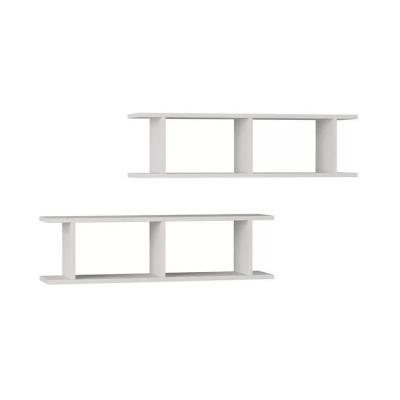 China KD Wall Shelf And Post Rack Wall Mount Easy Assembling White Book Shelves for sale