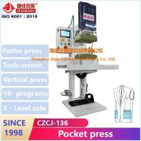 China Aanraakscherm PLC-besturing Pak Dress Press Machine Pocket 220V 50HZ Te koop