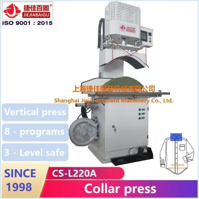 China 220V elektrische vertikale Hemdpressmaschine für Kragenmanschettenpresse zu verkaufen