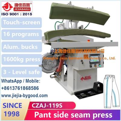 China Automatic Steam Press Machine Trousers Side Seam Ironing Garment Pressing Machine for sale