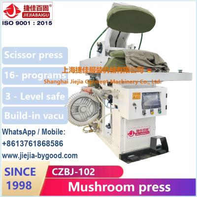 China Laundry Utility Mushroom Pressing Machine Automatic Touch-screen Control System Steam Heating System for sale