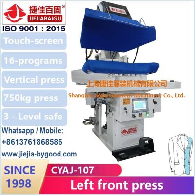 China Jacket blazer pressing ironing machine vertical press left front touch screen PLC for sale