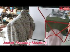 Safety Jacket Pressing Machine Steam Spraysy Vertical PLC For PU Blazer