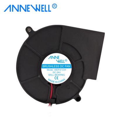 China Hotels 97x97x33mm DC Fan 4 Inch DC 12v 24v 48v 9733 Centrifugal Blower Fan With Pwm Control for sale