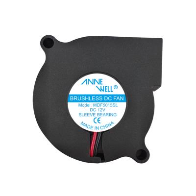 China Hotels WDF5015 12 volt micro motor 5v 12v 24v 48v mini axial centrifugal centrifugal heater blower dc fans mini turbo fans for sale