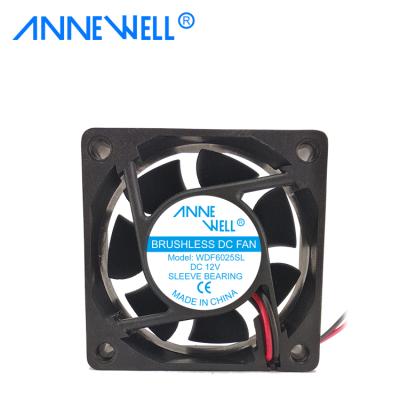 China food & Beverage factory maker high dc fan 6025 60mm 60x60x25 4pin waterproof pwm cfm 5v 12v fan for sale