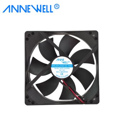 China food & Beverage Factory 120mm 15 PC Computer Led Fan 12v Heatsink Cooler Fan With Anti-vi R For Rig Case Mine for sale